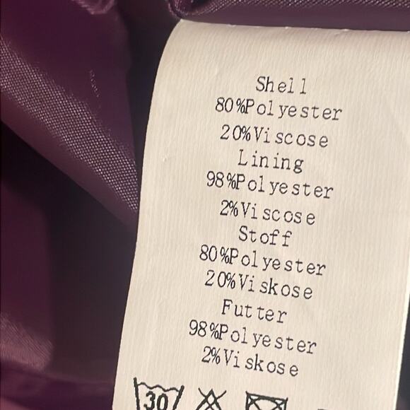 NWT. Belle Pogue Purple Vest. L - Picture 5 of 7